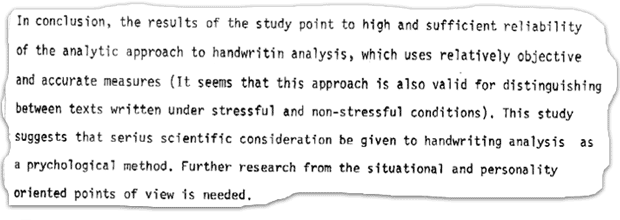 Influence of Stress on Handwriting