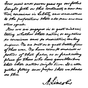 Abraham Lincoln Signature